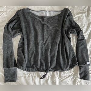 Fabletics Charcoal Gray Sweatshirt